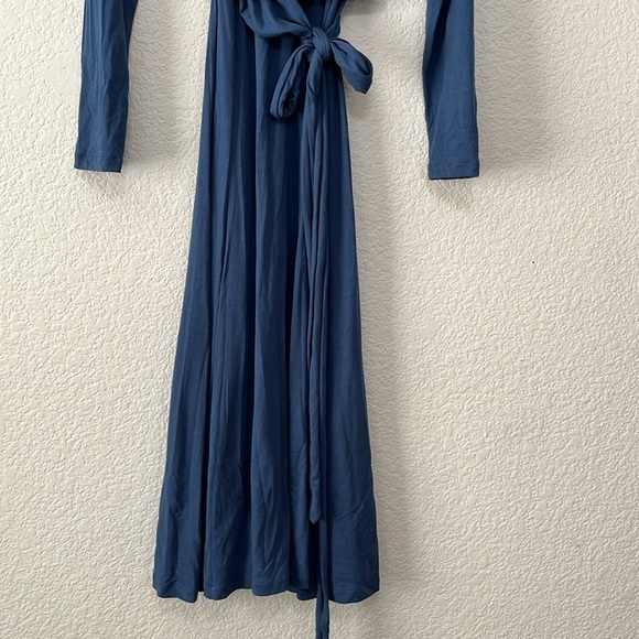 Peruvian Connection Fonteyn Indigo Wrap Dress - Picture 7 of 14